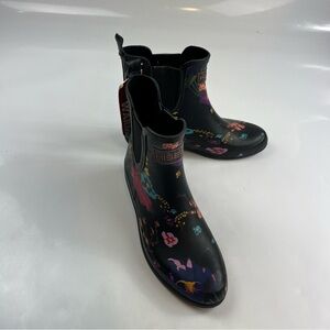 Hisea Womens Floral Rain Boots Size 8
